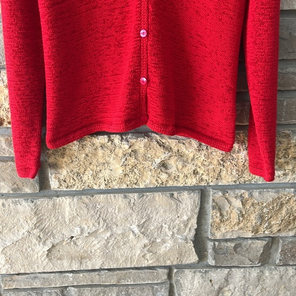 Pendleton Red Cardigan Sweater Size Medium - Picture 9 of 16